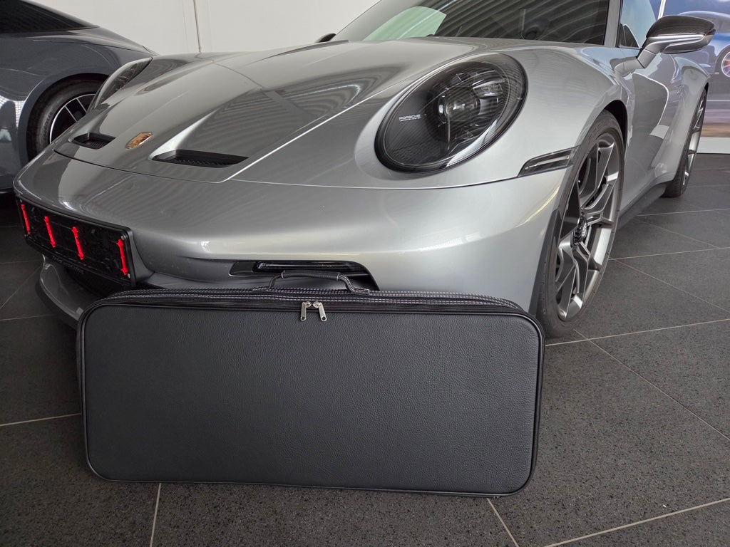 Porsche 911 992 GT3 Turbo Rear shelf Roadster bag Luggage Baggage Case Full Leather