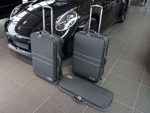 Porsche 911 992 Luggage Suitcase Roadster bag Front Trunk Set Partial leather