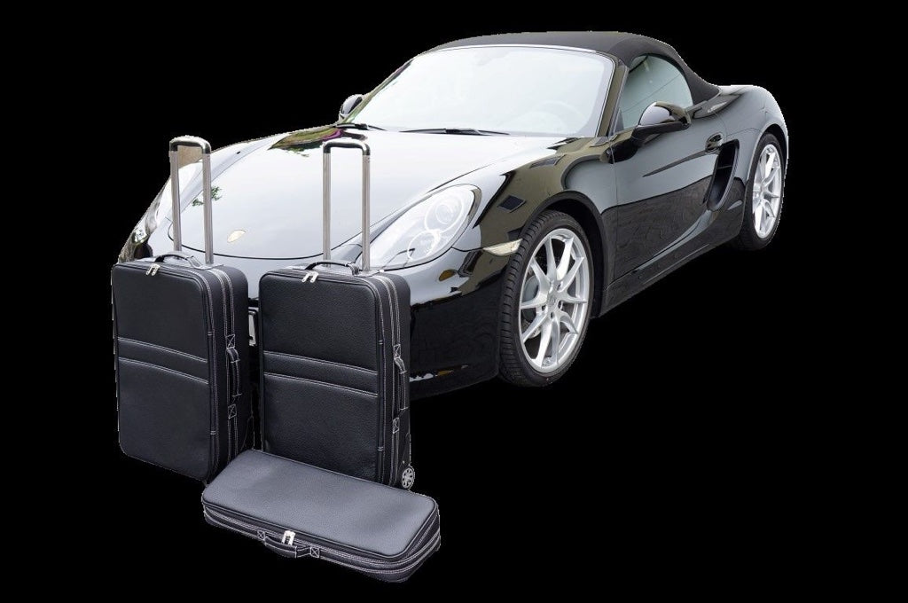 Porsche Boxster 981 Front Trunk Roadster bag Luggage Case Set Full Leather 3pcs