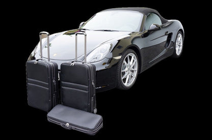 Porsche Boxster 981 Front Trunk Roadster bag Luggage Case Set Full Leather 3pcs
