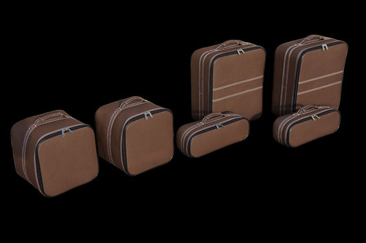 Aston Martin DB12 Volante Luggage bag Baggage Case Set 6PCS 2023+ Models Espresso Leather