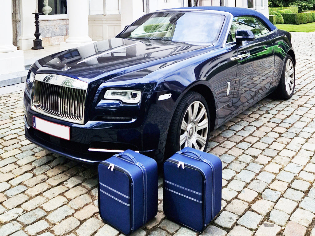 Luggage Roadster bag Back Seat Set Luxury Hand made compatible with Rolls Royce Dawn