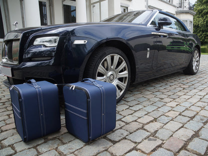 Luggage Roadster bag Back Seat Set Luxury Hand made compatible with Rolls Royce Dawn