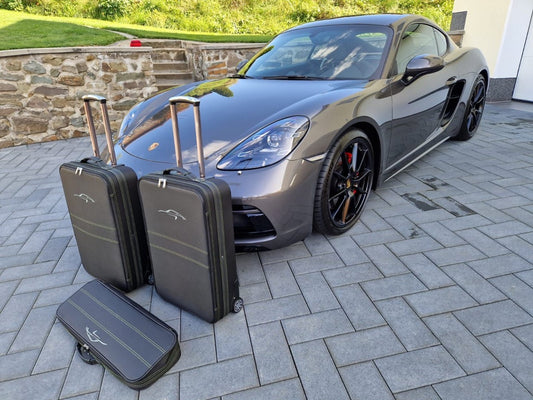 Porsche Cayman 718 Roadster bag Luggage Case Front Trunk 3pc Set