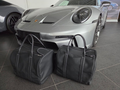 Porsche 911 992 Lightweight rear bags Set Luggage Case Set 2pcs Models without Rear seats Full Leather