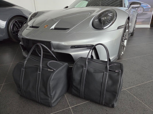 Porsche 911 992 Lightweight rear bags Set Luggage Case Set 2pcs Models without Rear seats Full Leather
