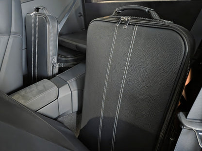 Porsche 911 991 992 Rear Footwell Roadster bag Luggage Case Set Full leather 2pc Set