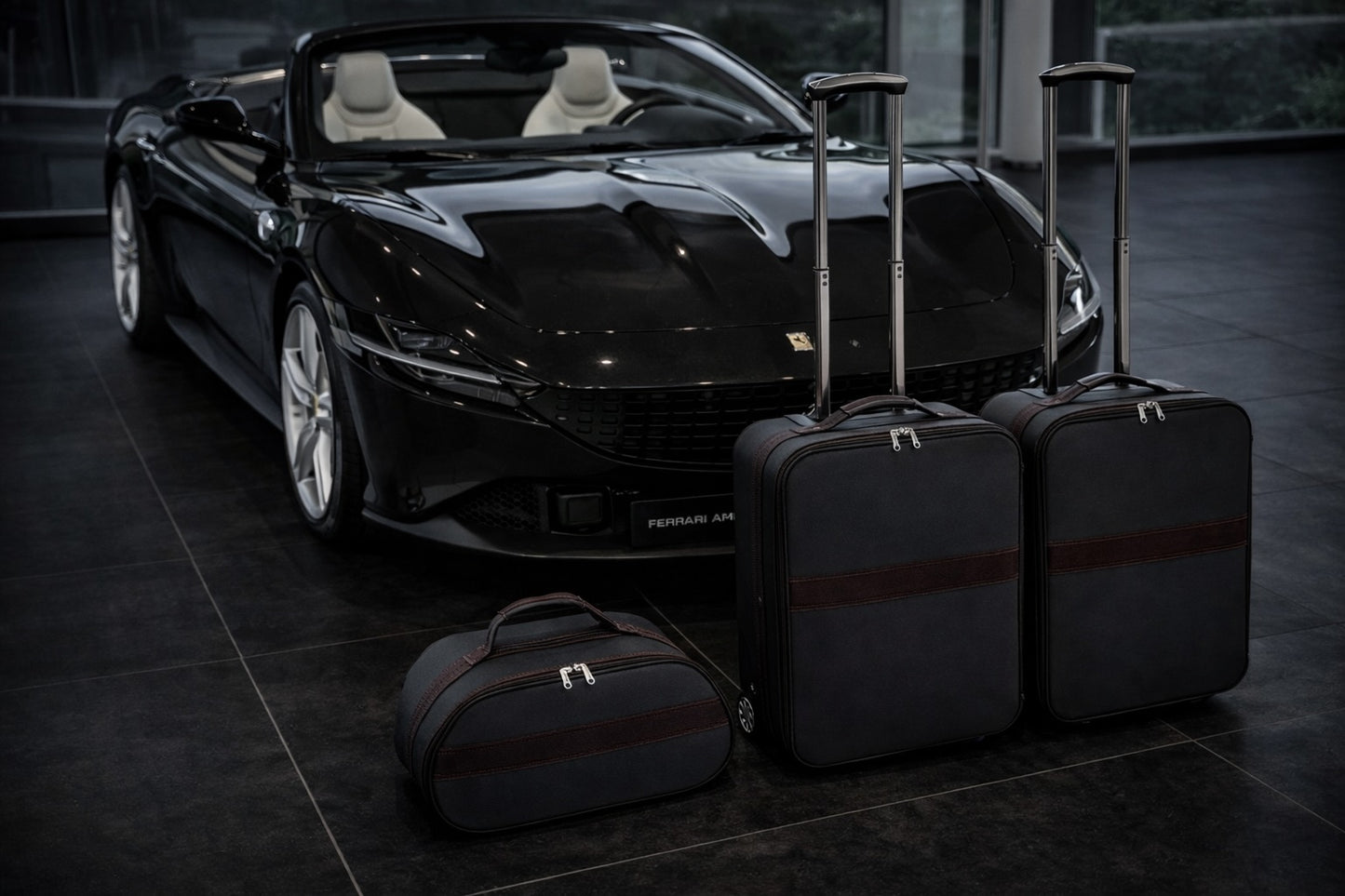 Ferrari Amalfi Spider Luggage Roadster bag Baggage Case Boot Trunk Set 3PCS