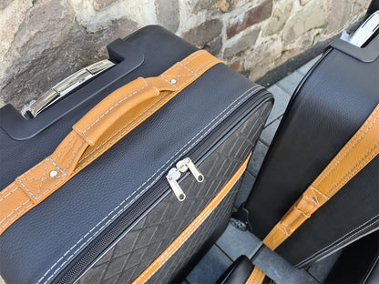 Bentley Bentayga Luxury Handmade Luggage Bag Set Camel