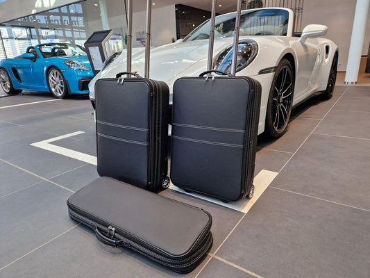 Porsche 911 991 992 all wheel drive 4S Turbo Roadster bag Luggage Case Set from 2015 Full Leather