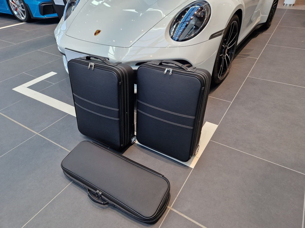 Porsche 911 991 992 all wheel drive 4S Turbo Roadster bag Luggage Case Set from 2015 Full Leather