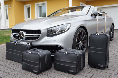 Mercedes S Class Cabriolet C217 Roadsterbag Luggage Bag Set Models without Mercedes Sound System 4PC