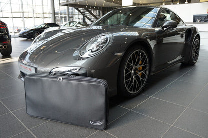 Porsche 911 991 981 982 Cayman Rear shelf Roadster bag Luggage Baggage Case Full Leather