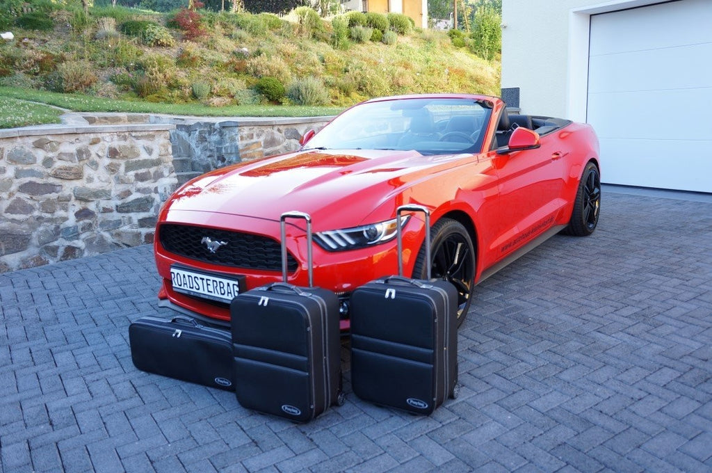 Ford Mustang Convertible Roadster bag Luggage Baggage Case Set 2015+ Models 3pc Set