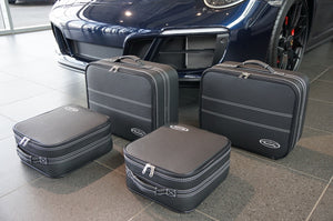 Porsche 911 991 992 Rear Seat Roadster bag Luggage Case Set Partial leather