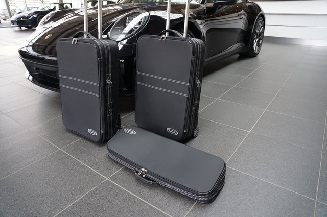 Porsche 911 992 Front Trunk Complete Leather Roadster bag Luggage Case Set