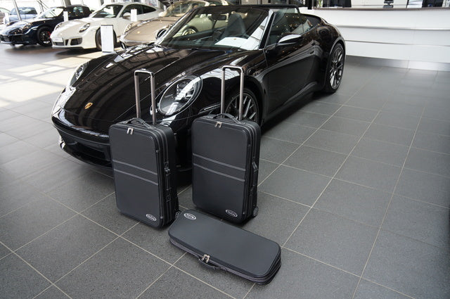 Porsche 911 992 Front Trunk Complete Leather Roadster bag Luggage Case Set