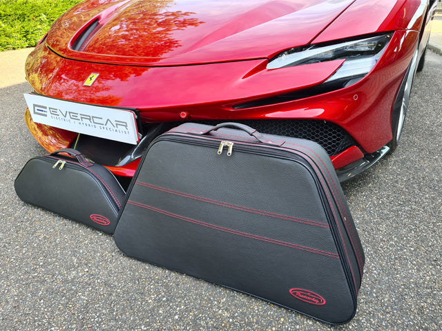 Ferrari SF90 Stradale Front Trunk (Frunk) Luggage Set 2pc | Roadster Bag