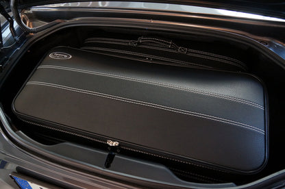 Fiat 124 Spider with Silver seam Roadster bag Luggage Case Set