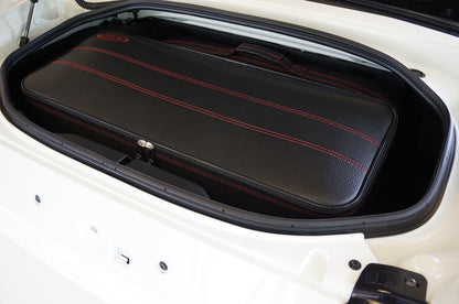 Fiat 124 Spider with Red stitching Roadster bag Luggage Baggage Case Set