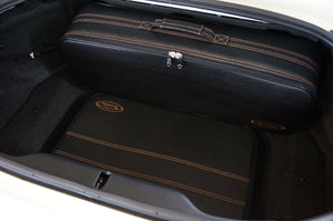 Fiat 124 Spider with Mocha stitching Roadster bag Luggage Baggage Case Set