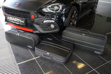 Load image into Gallery viewer, Fiat 124 Spider with Silver seam Roadster bag Luggage Case Set