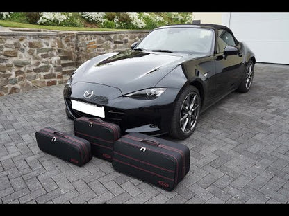 Mazda MX-5 ND + RF with Red seam Roadster bag Luggage case set