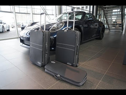 Porsche 911 992 Front Trunk Complete Leather Roadster bag Luggage Case Set